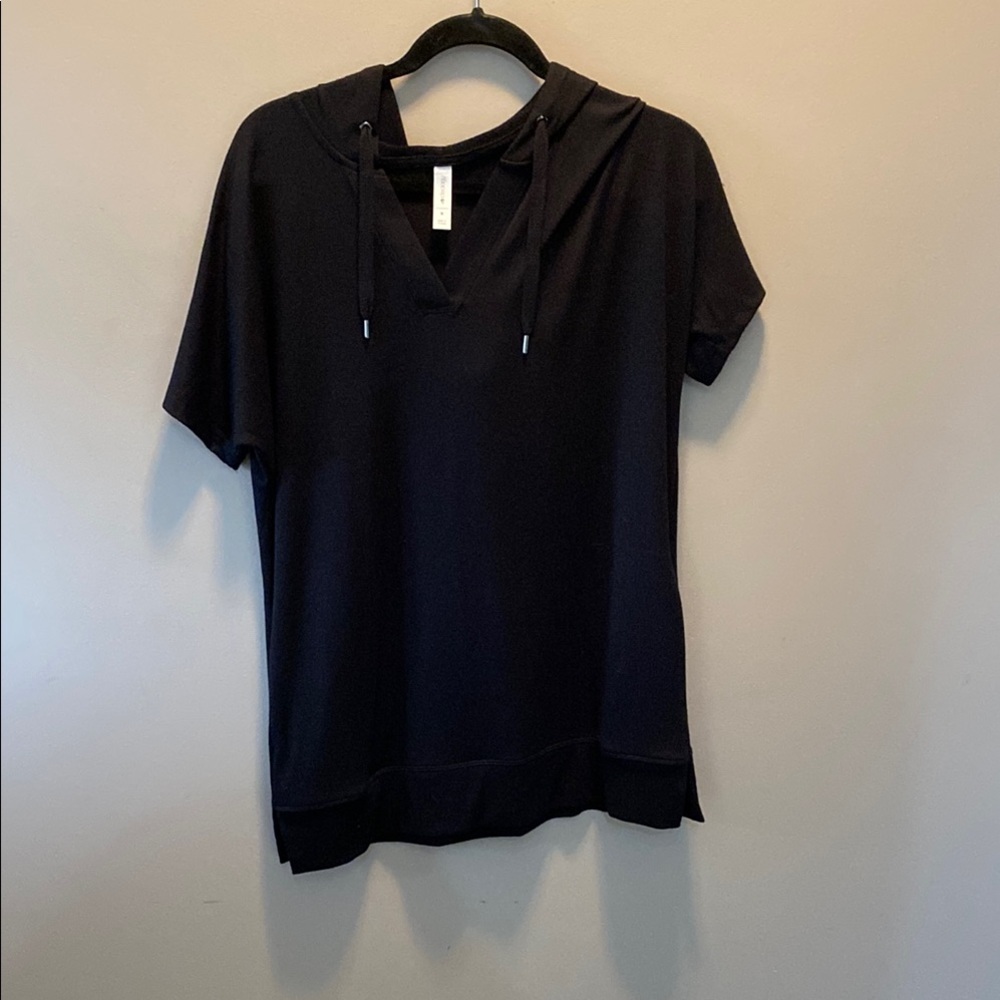 Ideology Black Short Sleeve Hoodie